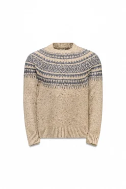 OOTO Jersey navideño jacquard cuello caja Beige Best