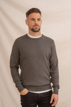 Celopman Jersey Nudos Cuello Caja verde Sale