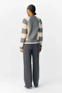 Object Jersey ochos bicolor Gris Discount