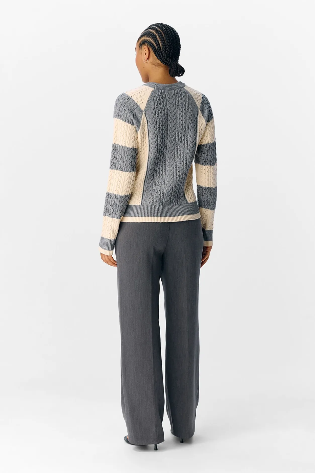 Object Jersey ochos bicolor Gris Discount