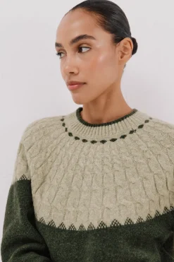 Cortefiel Jersey ochos contraste Verde Online