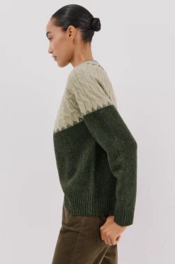 Cortefiel Jersey ochos contraste Verde Online