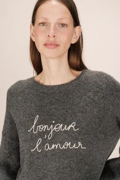 Grace & Mila Jersey oversize Gris Clearance