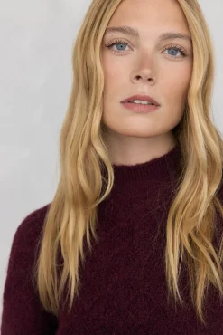 Pedro del Hierro Jersey oversize fantasía Burdeos Discount