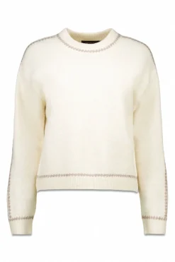 Cortefiel Jersey Perkins contrastes Marfil Clearance