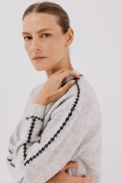 Cortefiel Jersey Perkins contrastes Gris Best