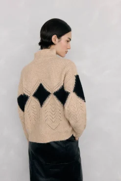 Pedro del Hierro Jersey perkins rombo fantasía Beige Outlet