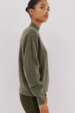 Cortefiel Jersey Perkins trenzas Kaki Sale