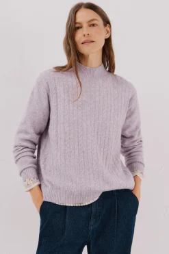 Cortefiel Jersey Perkins trenzas Lila Discount