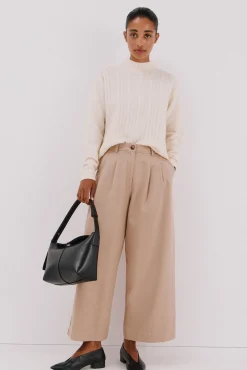 Cortefiel Jersey Perkins trenzas Blanco Sale