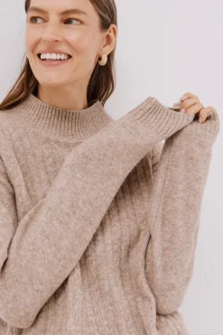 Cortefiel Jersey Perkins trenzas Beige Outlet