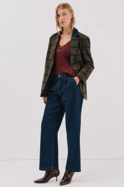 Cortefiel Jersey pico botones Vino Online