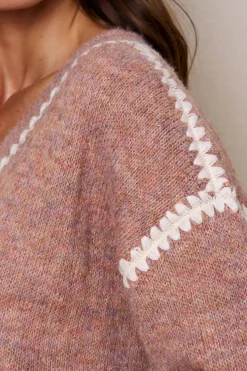 Polín Et Moi Jersey pico linda Rosa Discount