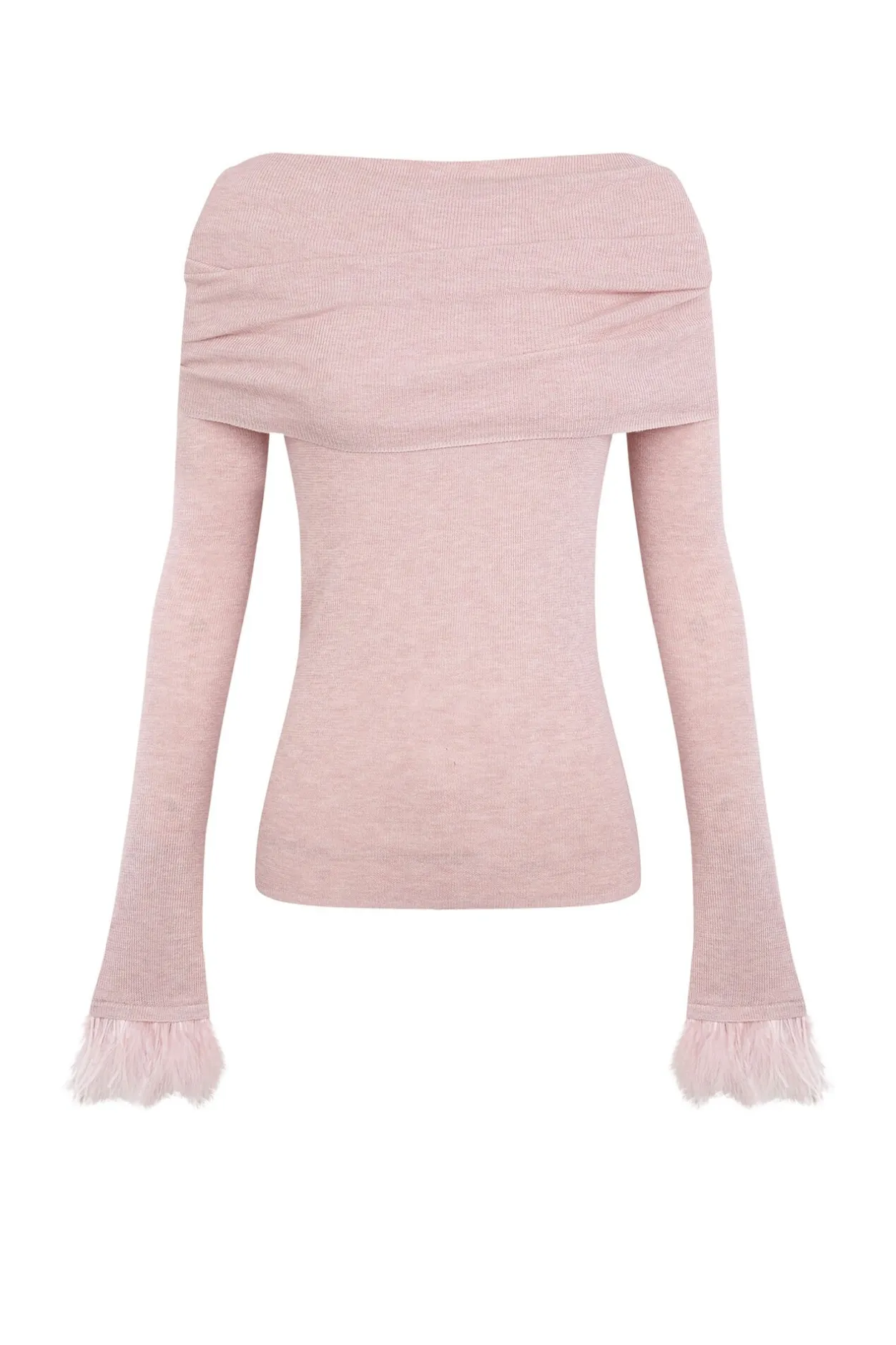 Pedro del Hierro Jersey plumas puño Rosa Outlet