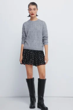 Springfield Jersey pointelle lurex gris Best