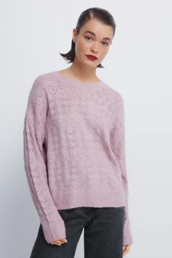 Springfield Jersey pointelle lurex rosa Outlet