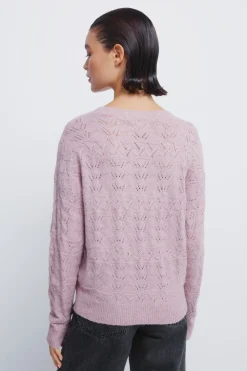 Springfield Jersey pointelle lurex rosa Outlet