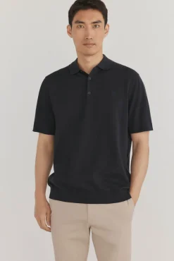 Pedro del Hierro Jersey polo premium manga corta algodón Azul Sale