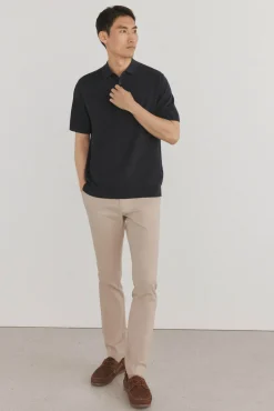 Pedro del Hierro Jersey polo premium manga corta algodón Azul Sale