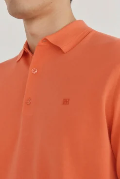 Pedro del Hierro Jersey polo premium manga corta algodón Naranja Hot