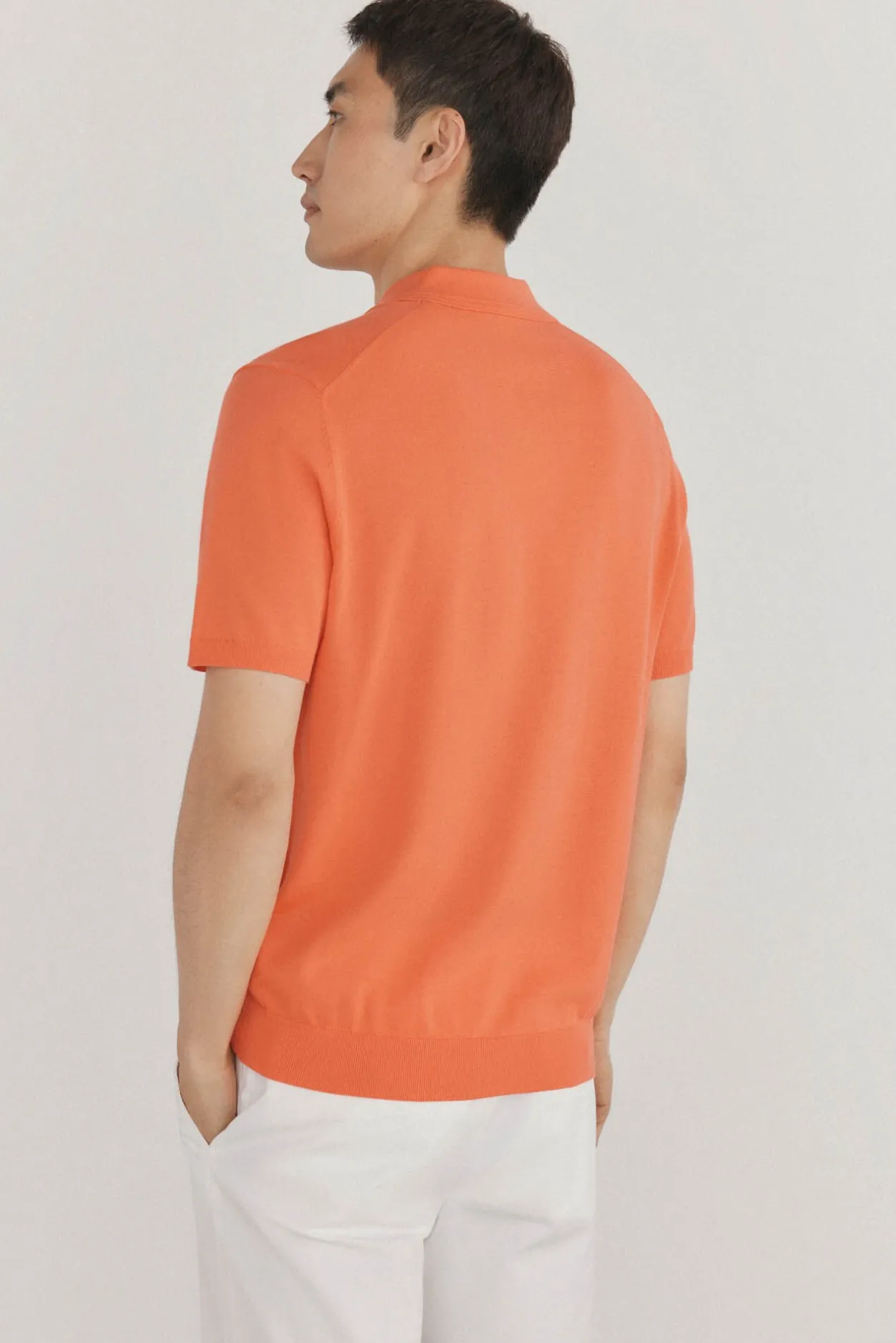 Pedro del Hierro Jersey polo premium manga corta algodón Naranja Hot