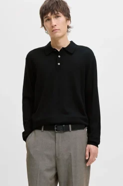 Jack & Jones Jersey polo regular fit Negro Best