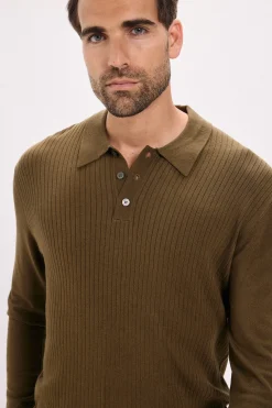 Jack & Jones Jersey polo regular fit Marr&oacute;n oscuro Sale