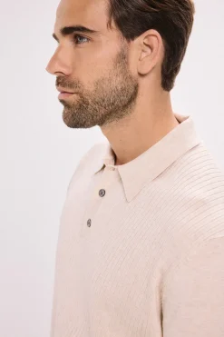 Jack & Jones Jersey polo regular fit Beige Discount