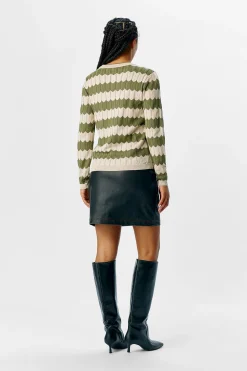 Object Jersey punto calado Kaki New