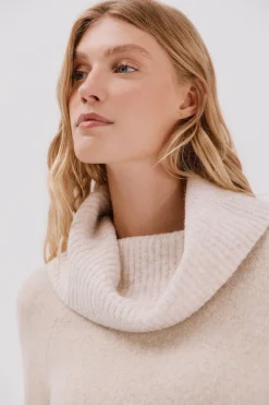 Cortefiel Jersey punto combinado Beige New