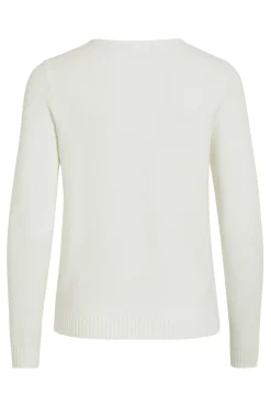 Vila Jersey punto cuello pico Blanco Sale
