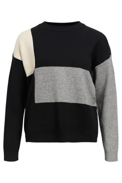 Object Jersey punto estampado Negro New