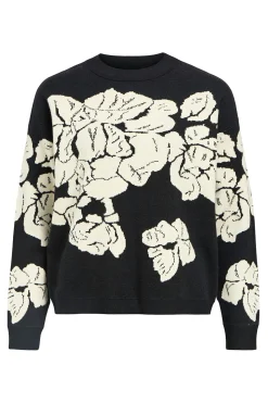 Object Jersey punto estampado Negro Discount