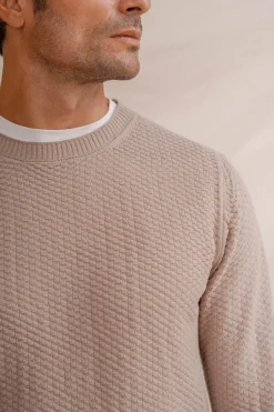 Celopman Jersey Punto Estructura beige Hot