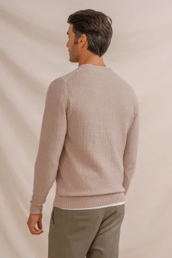 Celopman Jersey Punto Estructura beige Hot