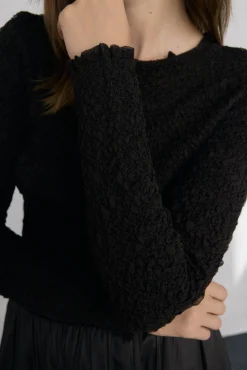 Pedro del Hierro Jersey punto estructura arrugada Marr&oacute;n Hot