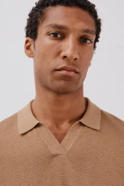 Cortefiel Jersey punto fino Beige New