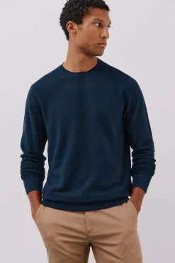 Cortefiel Jersey punto fino Azul marino