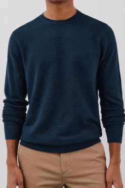 Cortefiel Jersey punto fino Azul marino