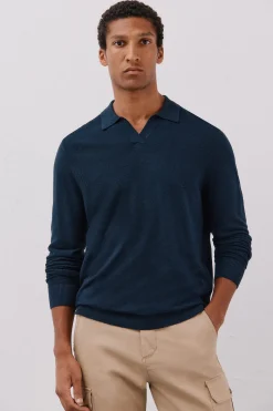 Cortefiel Jersey punto fino Azul marino Best