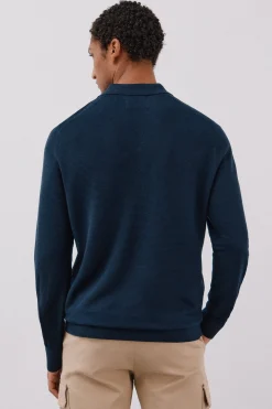 Cortefiel Jersey punto fino Azul marino Best