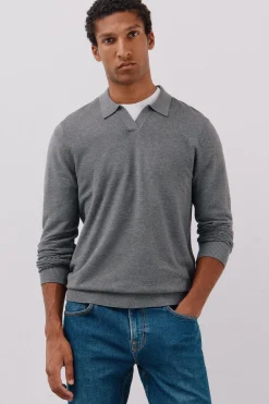 Cortefiel Jersey punto fino Gris Best