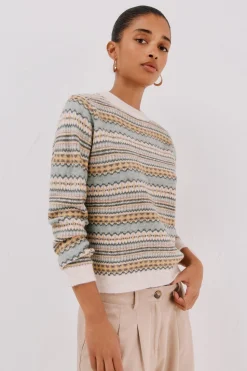 Cortefiel Jersey punto grecas Multicolor Discount