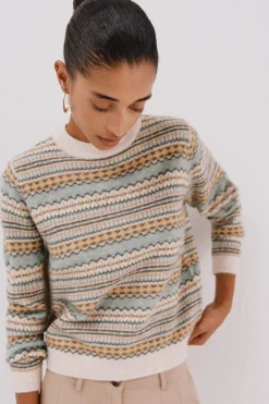 Cortefiel Jersey punto grecas Multicolor Discount