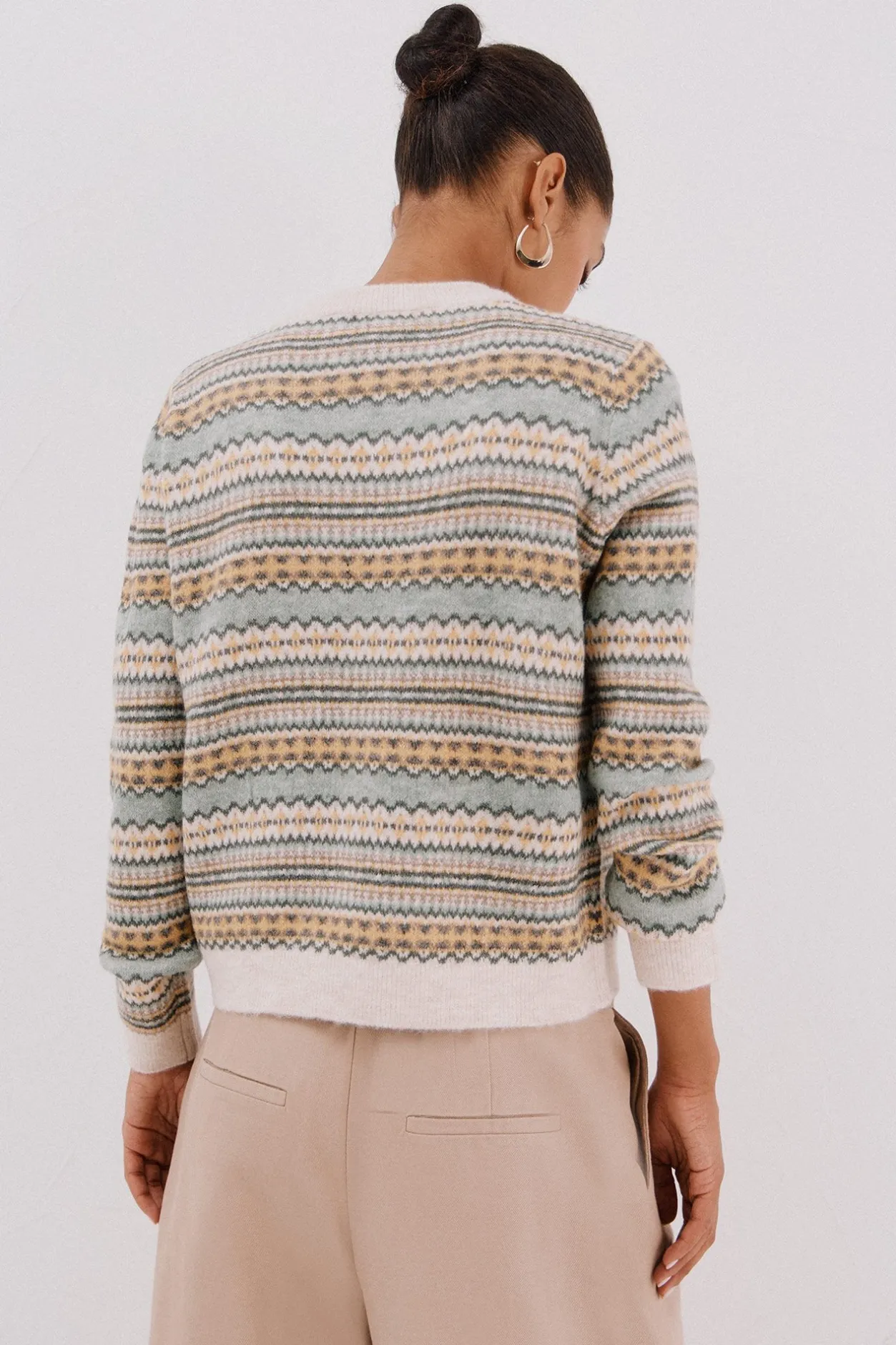 Cortefiel Jersey punto grecas Multicolor Discount