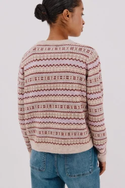 Cortefiel Jersey punto grecas Beige New