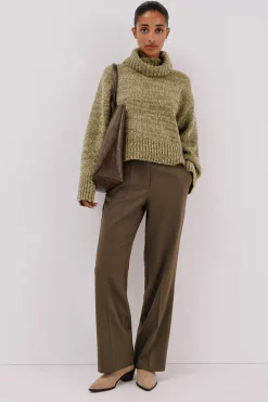 Cortefiel Jersey punto jaspeado Verde Hot