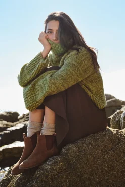 Cortefiel Jersey punto jaspeado Verde Hot