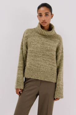 Cortefiel Jersey punto jaspeado Verde Hot