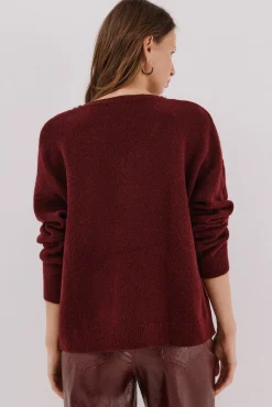 Cortefiel Jersey punto joyas Granate Online